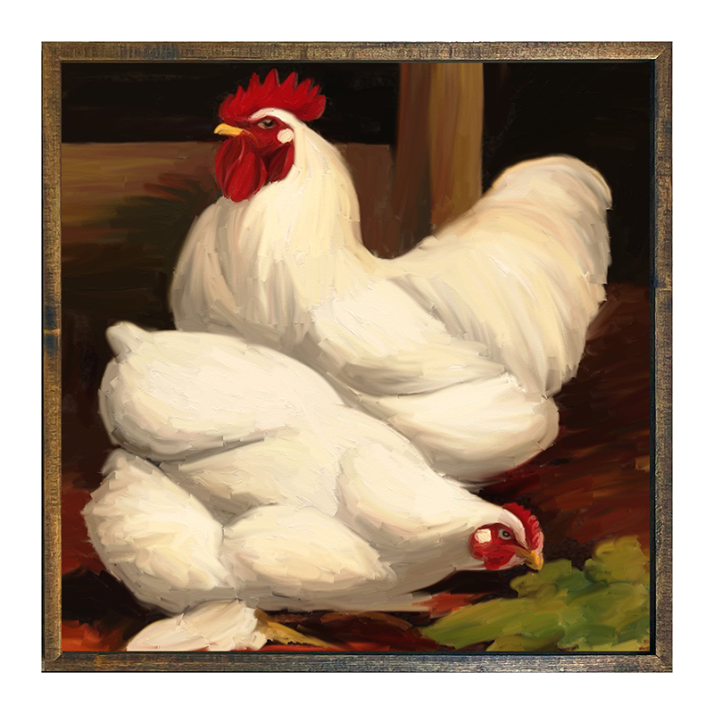 Rooster - white