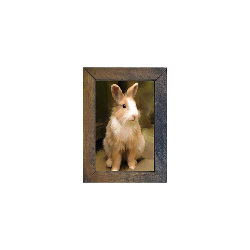 Sitting Rabbit - Vertical Frame