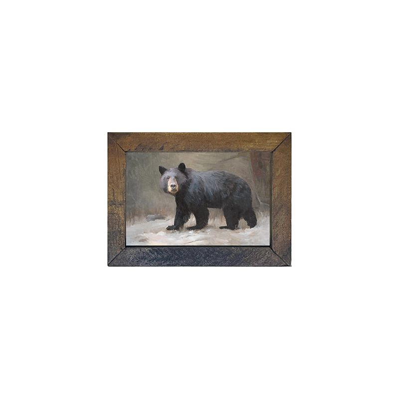Black Bear Walking - Horizontal Frame