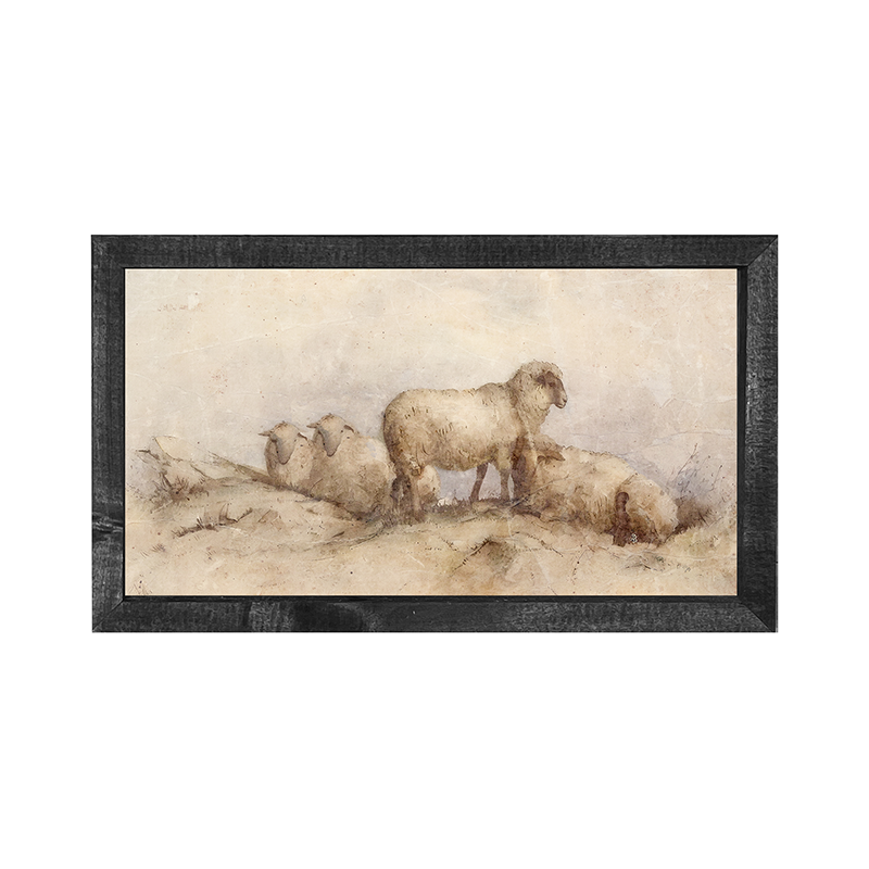 Peaceful sheep - Horizontal Frame