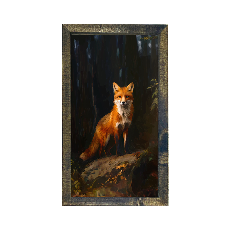 Forest Fox - Vertical Frame