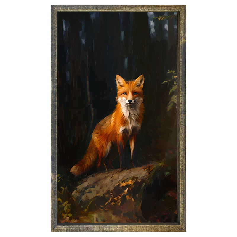 Forest Fox - Vertical Frame