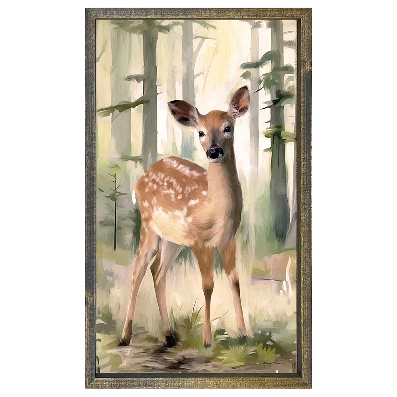 Forest Doe - Vertical Frame