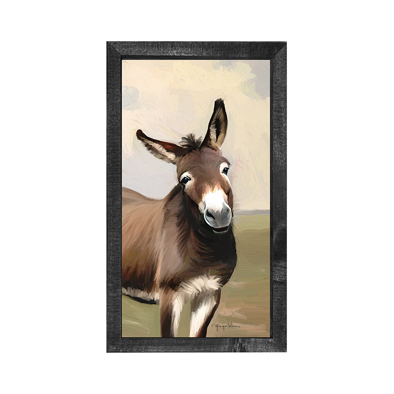 Portrait of a Donkey - Vertical Frame