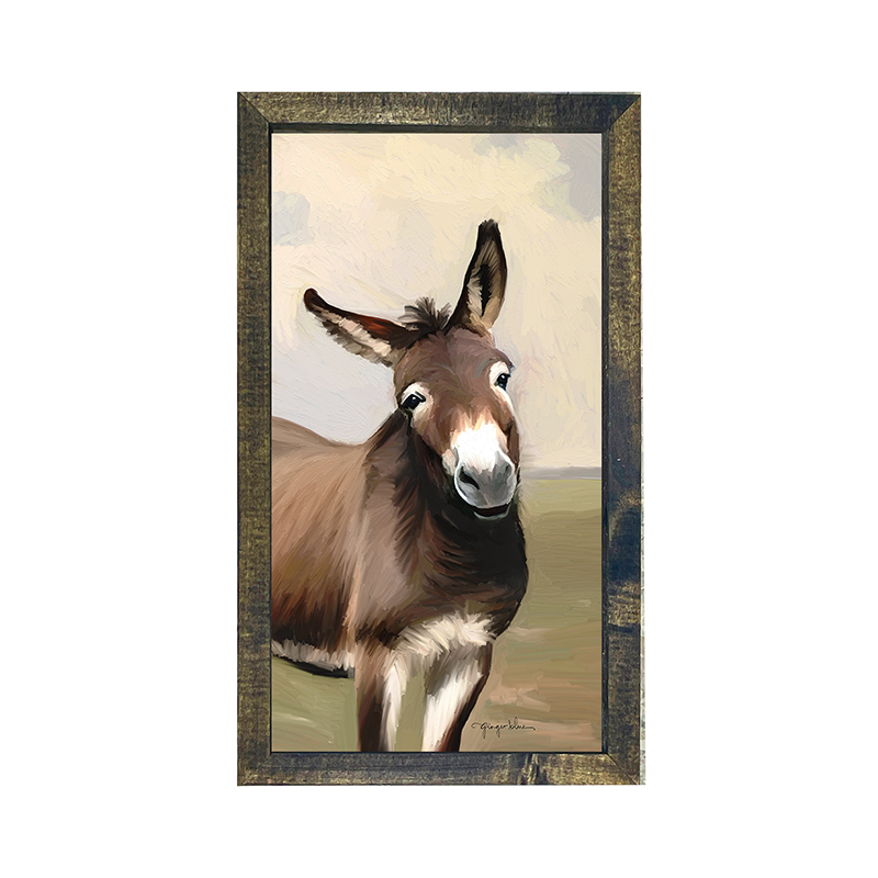 Portrait of a Donkey - Vertical Frame