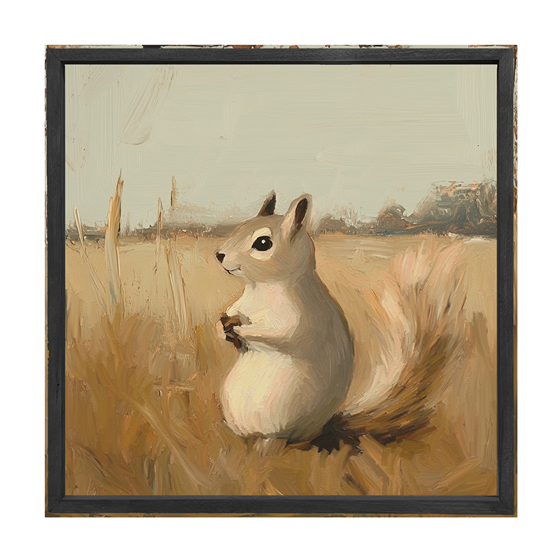 Squirrel in field