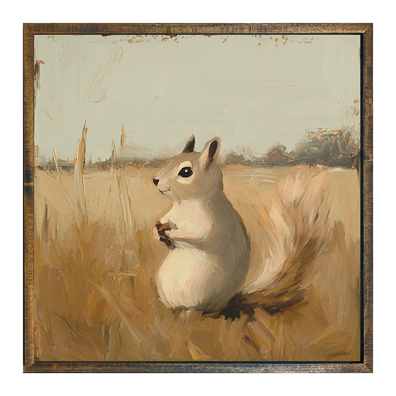 Squirrel in field