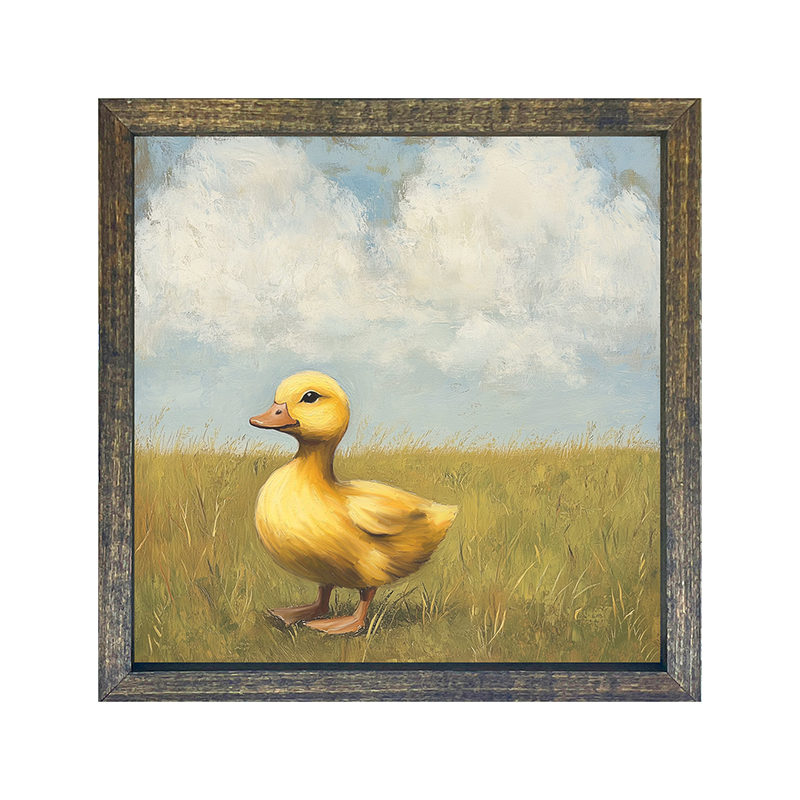 Baby Duck in a Meadow