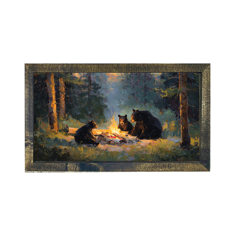 Campfire Bears - Horizontal Frame