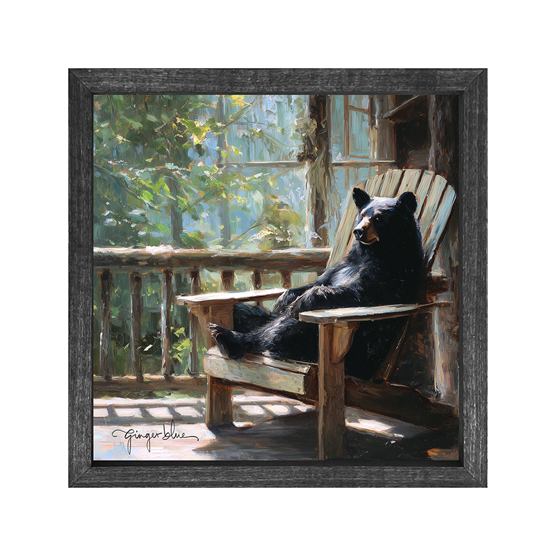Bear Relaxing on Porch