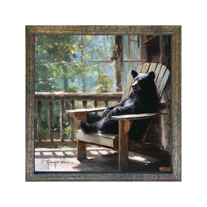 Bear Relaxing on Porch