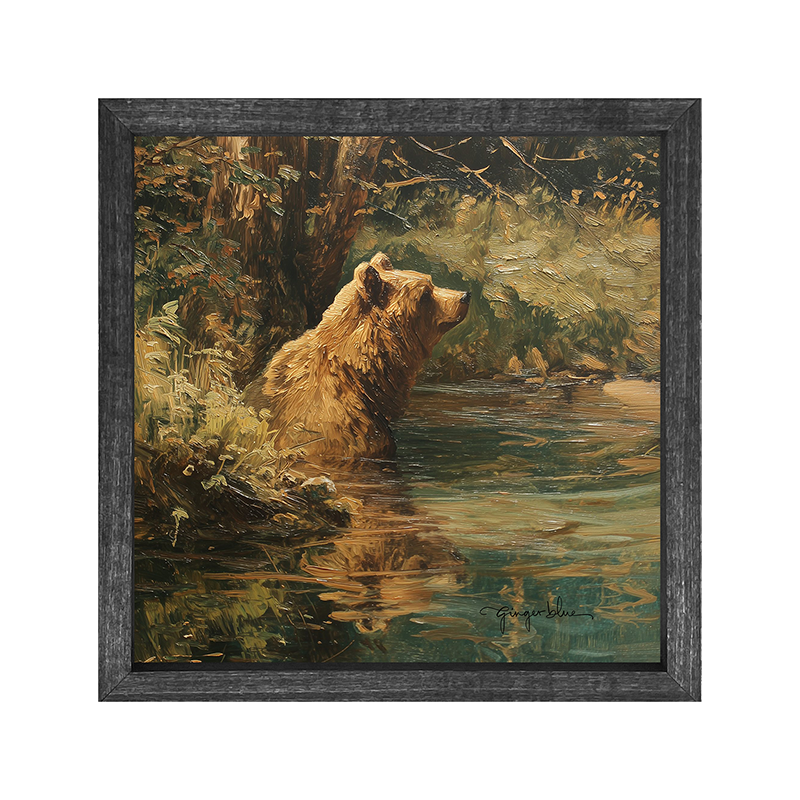 Brown Bear Relaxing in the Water