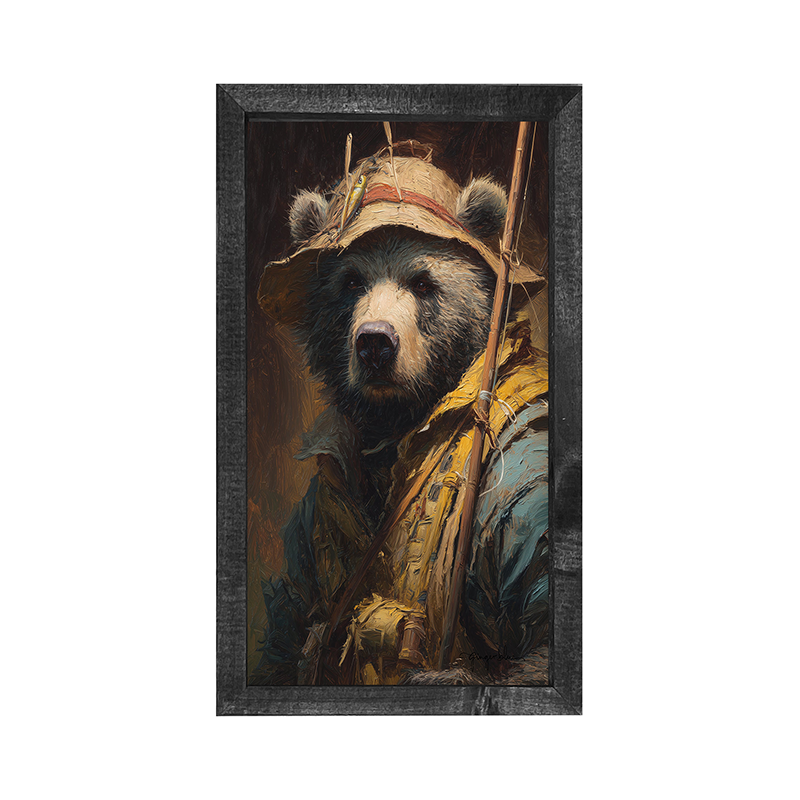Fishing Bear Portrait - Vertical Frame