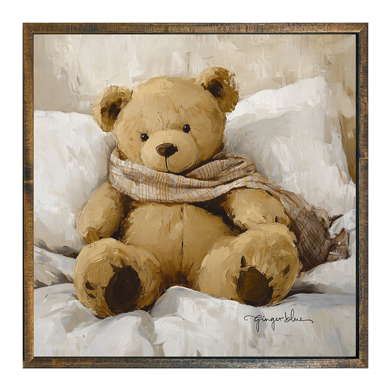 White Scarf Teddy Bear