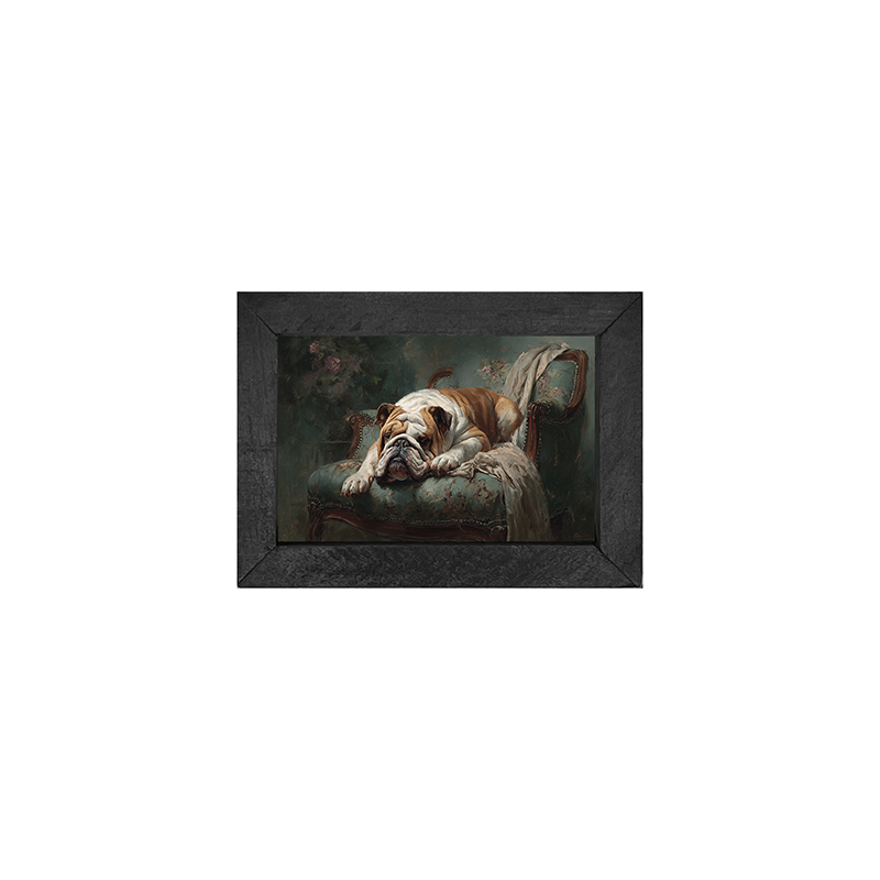 Armchair with Bulldog - Horizontal Frame