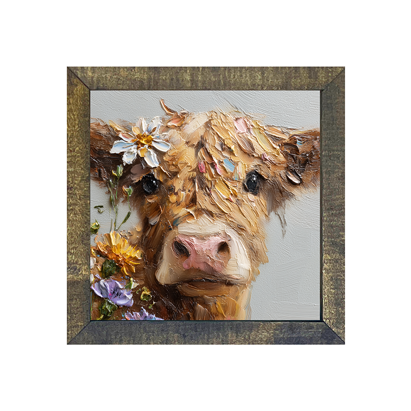 Spring Season Brown Cow