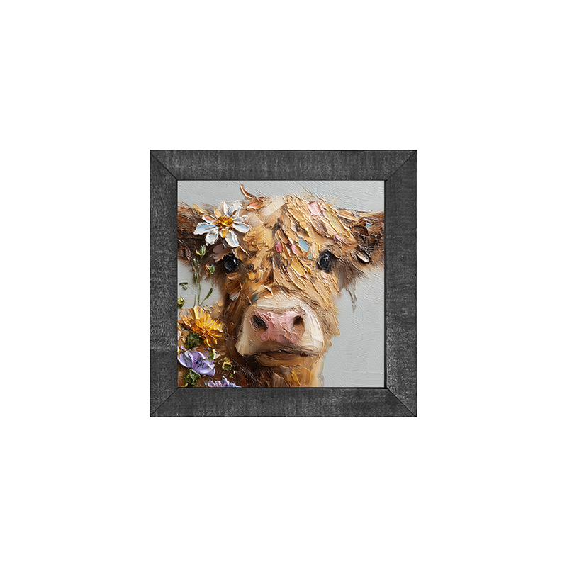 Spring Season Brown Cow
