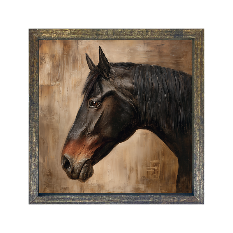 Portrait of a Brown Horse