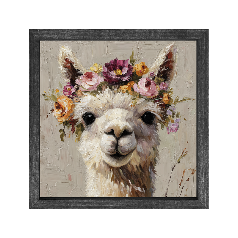 Spring Season Alpaca - Square Frame