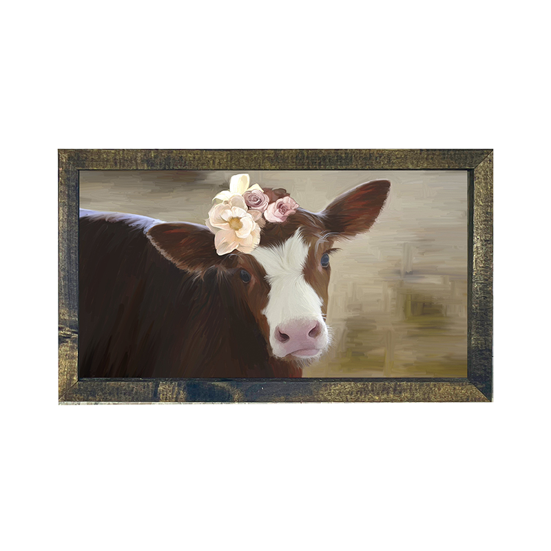 Baby Cow w Flowers