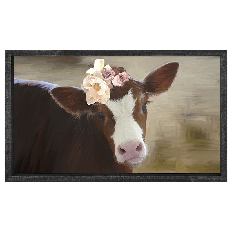 Baby Cow w Flowers