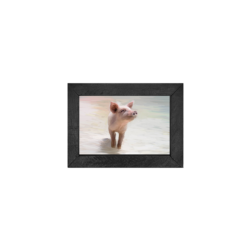 Pig in the sand