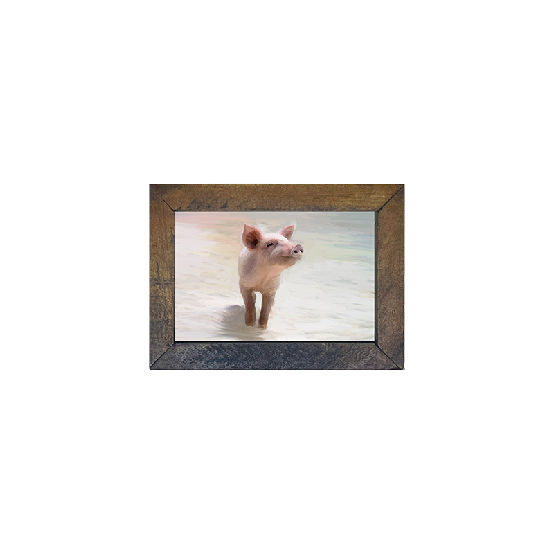 Pig in the sand