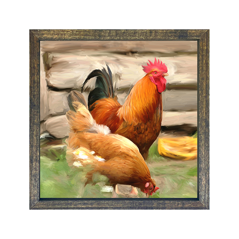 Rooster and Hen