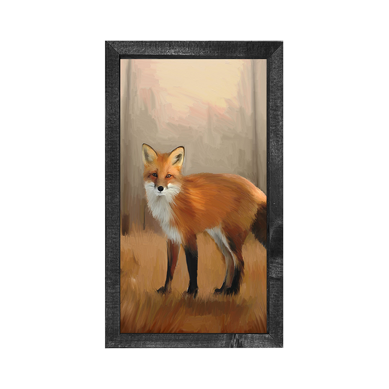 Standing Fox - Vertical Frame