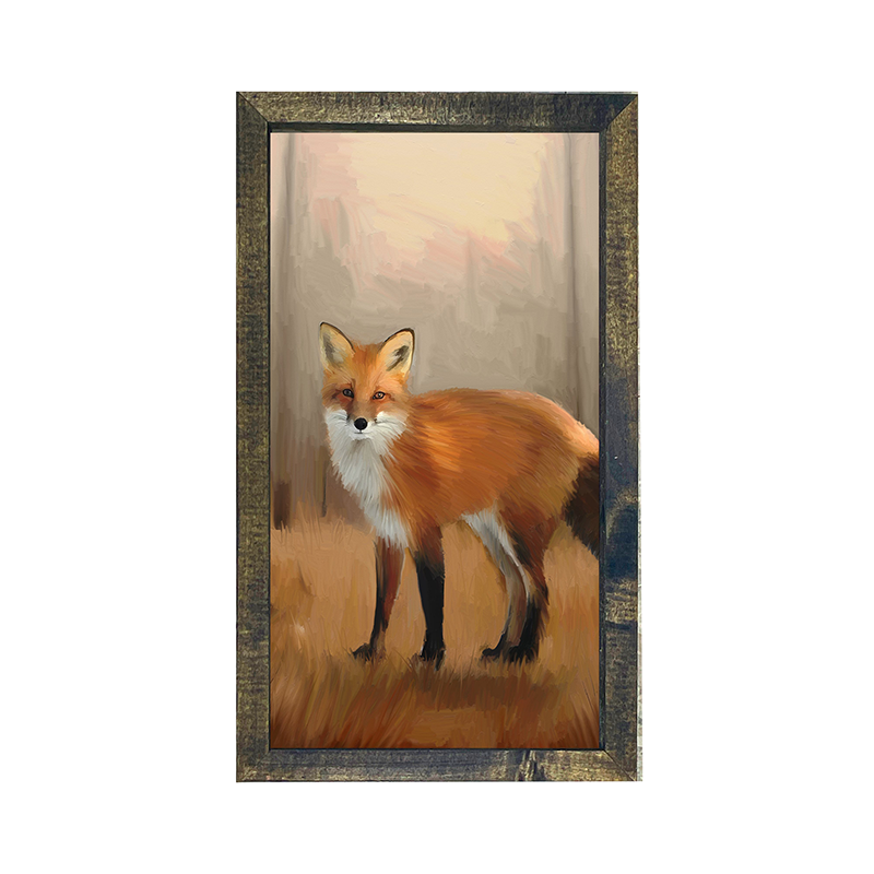 Standing Fox - Vertical Frame