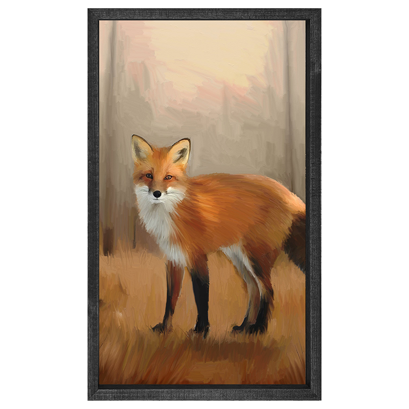 Standing Fox - Vertical Frame