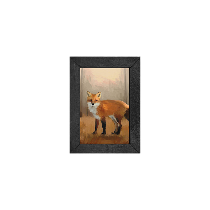 Standing Fox - Vertical Frame