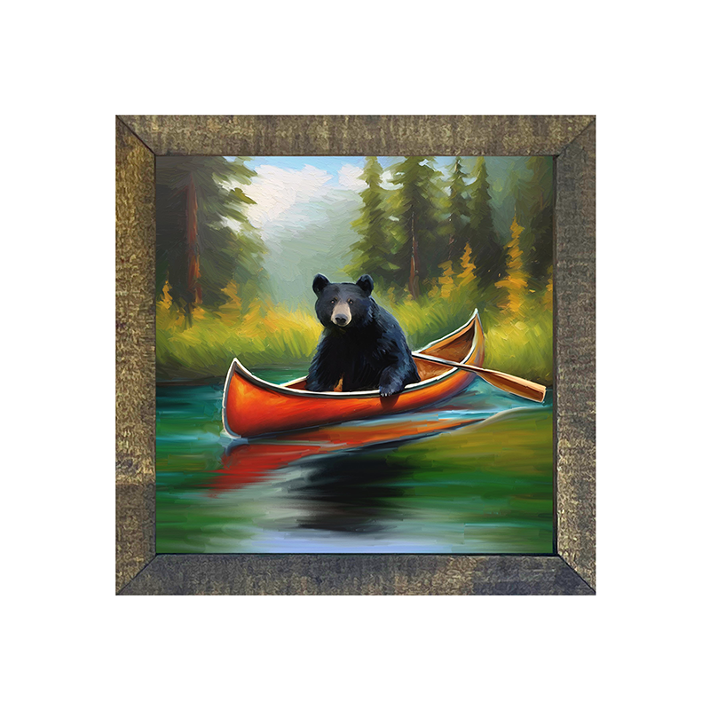 Black bear in Canoe