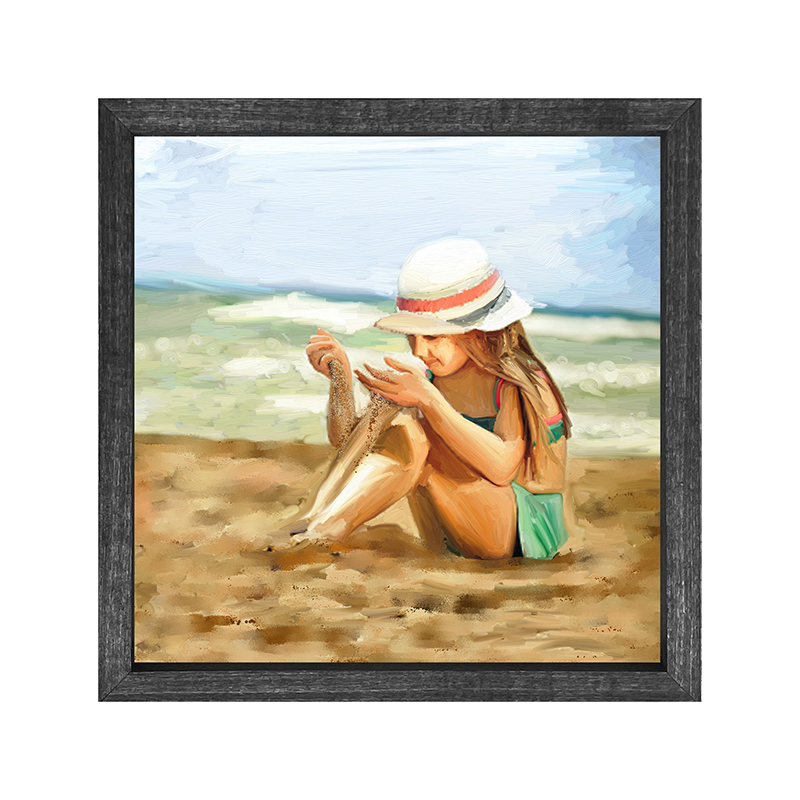 Girl Playing in the sand