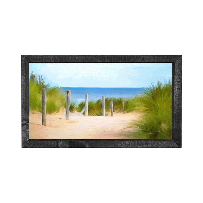 Dunes with posts