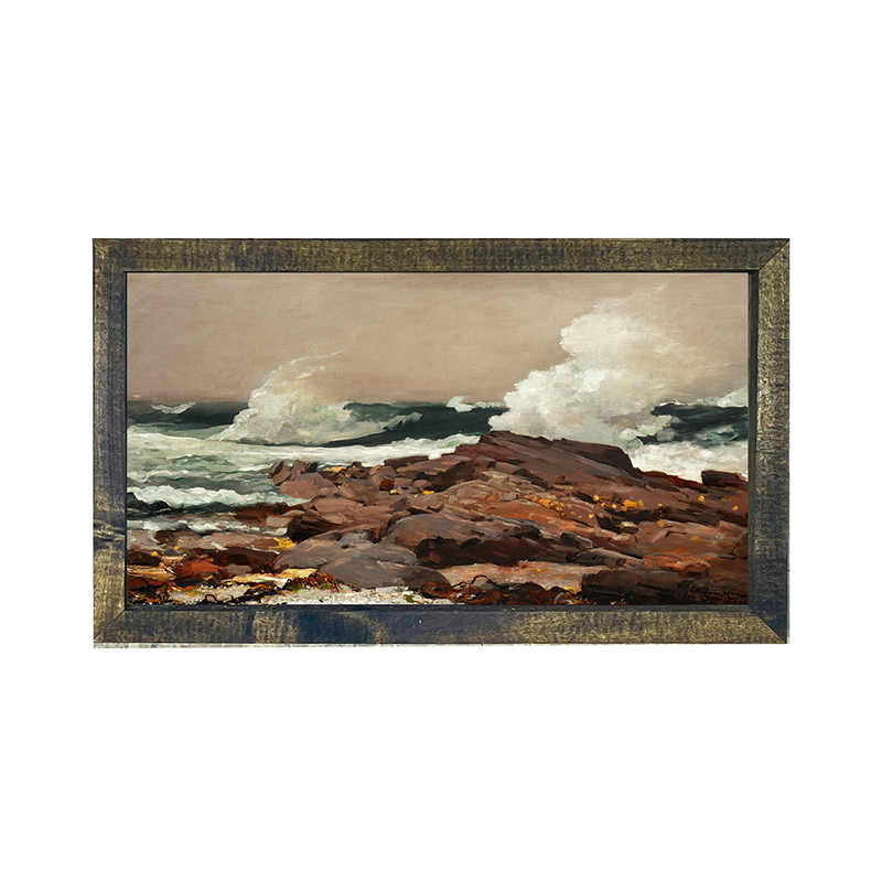 Vintage Surf on rocks
