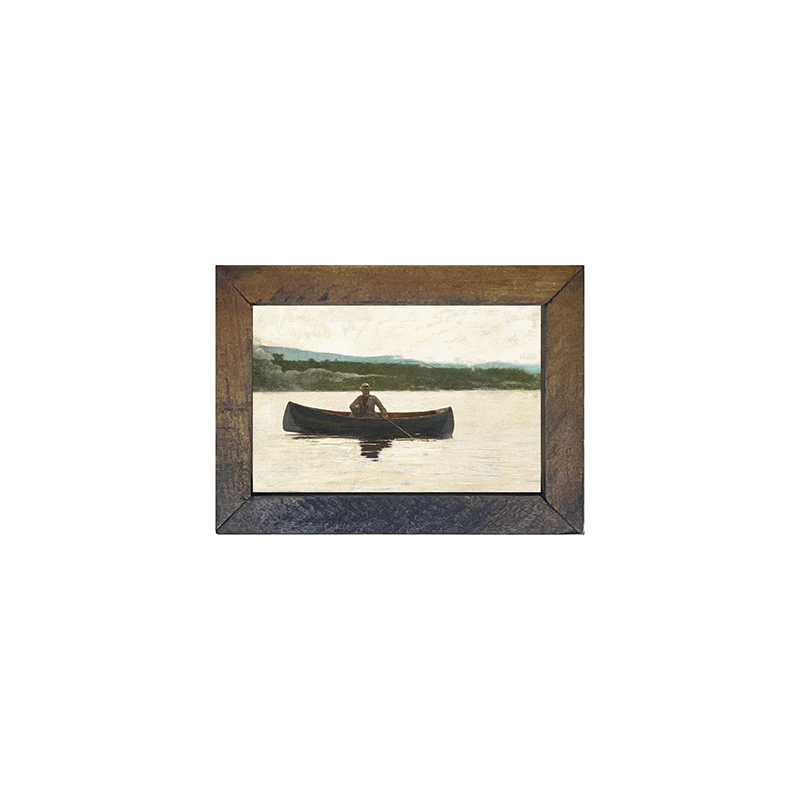Vintage-Canoe Fishing