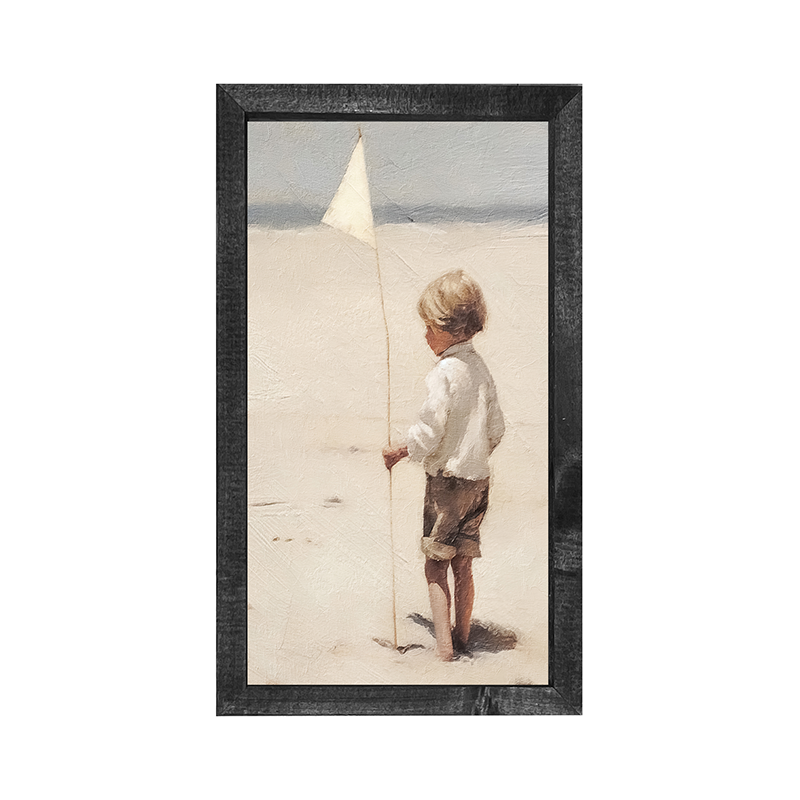 Boy on beach-Vertical