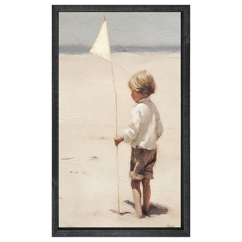 Boy on beach-Vertical