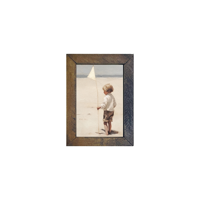 Boy on beach-Vertical