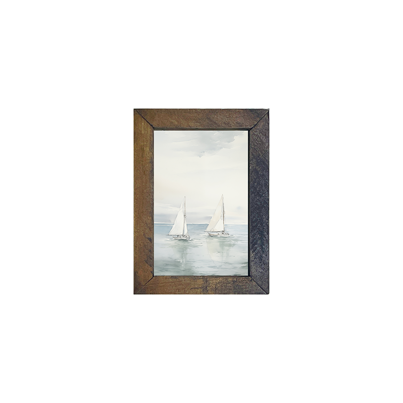Two Sailboats - Vertical Frame
