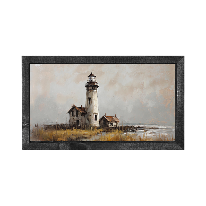 Coastal Island - Old Lighthouse - Horizontal Frame