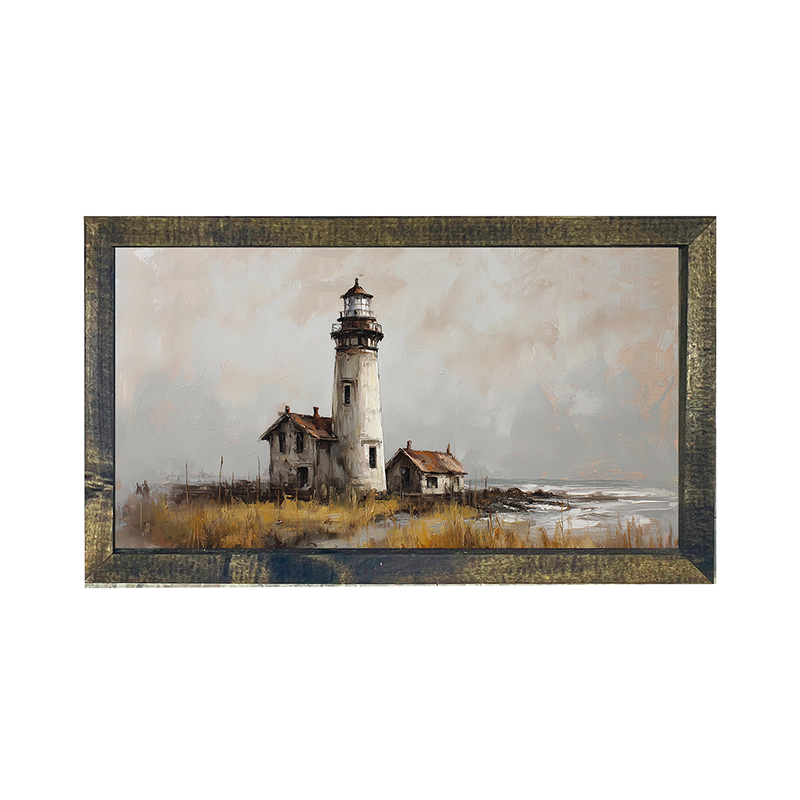 Coastal Island - Old Lighthouse - Horizontal Frame