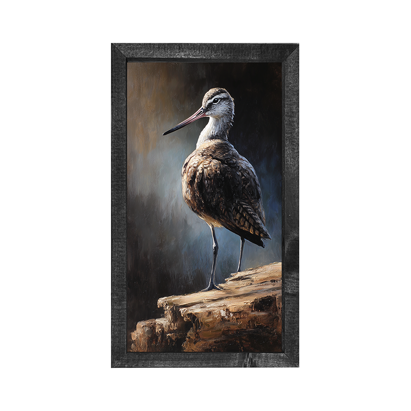 Beach Bird - Sandpiper - Vertical Frame