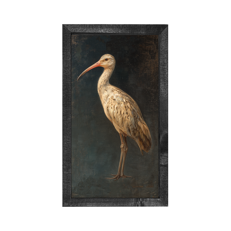 Beach Bird - Tan Bird - Vertical Frame