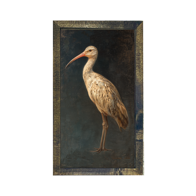 Beach Bird - Tan Bird - Vertical Frame