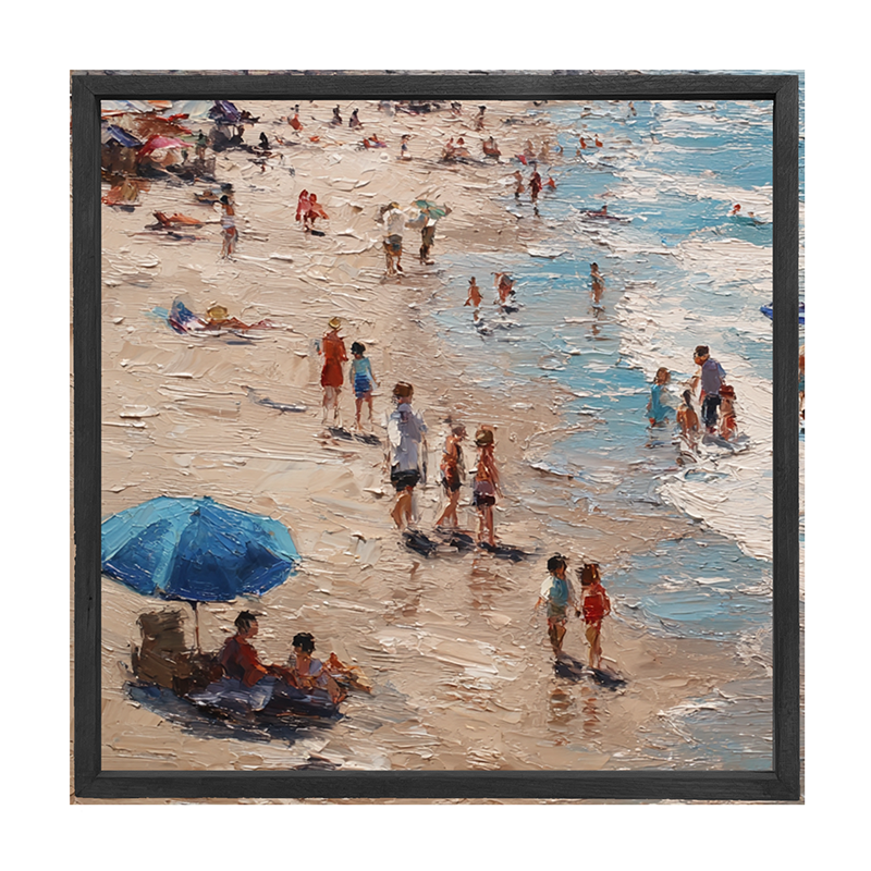 Beach Time - Blue Umbrella