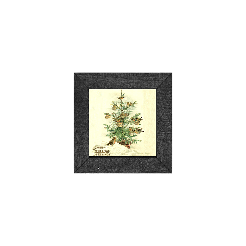 Christmas tree with birds