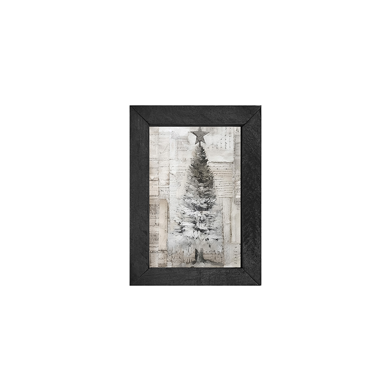 Paper-style Christmas Tree 9 - Vertical Frame