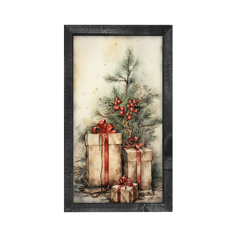 Presents with Christmas tree